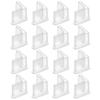 Uxcell 16-Piece Set of L-Shaped Leg Pads, 1.18" X 1.18" (30 X 30mm) Furniture Leg Cover Protectors, L-Shaped PVC Furniture Angle Iron Caps, Clear