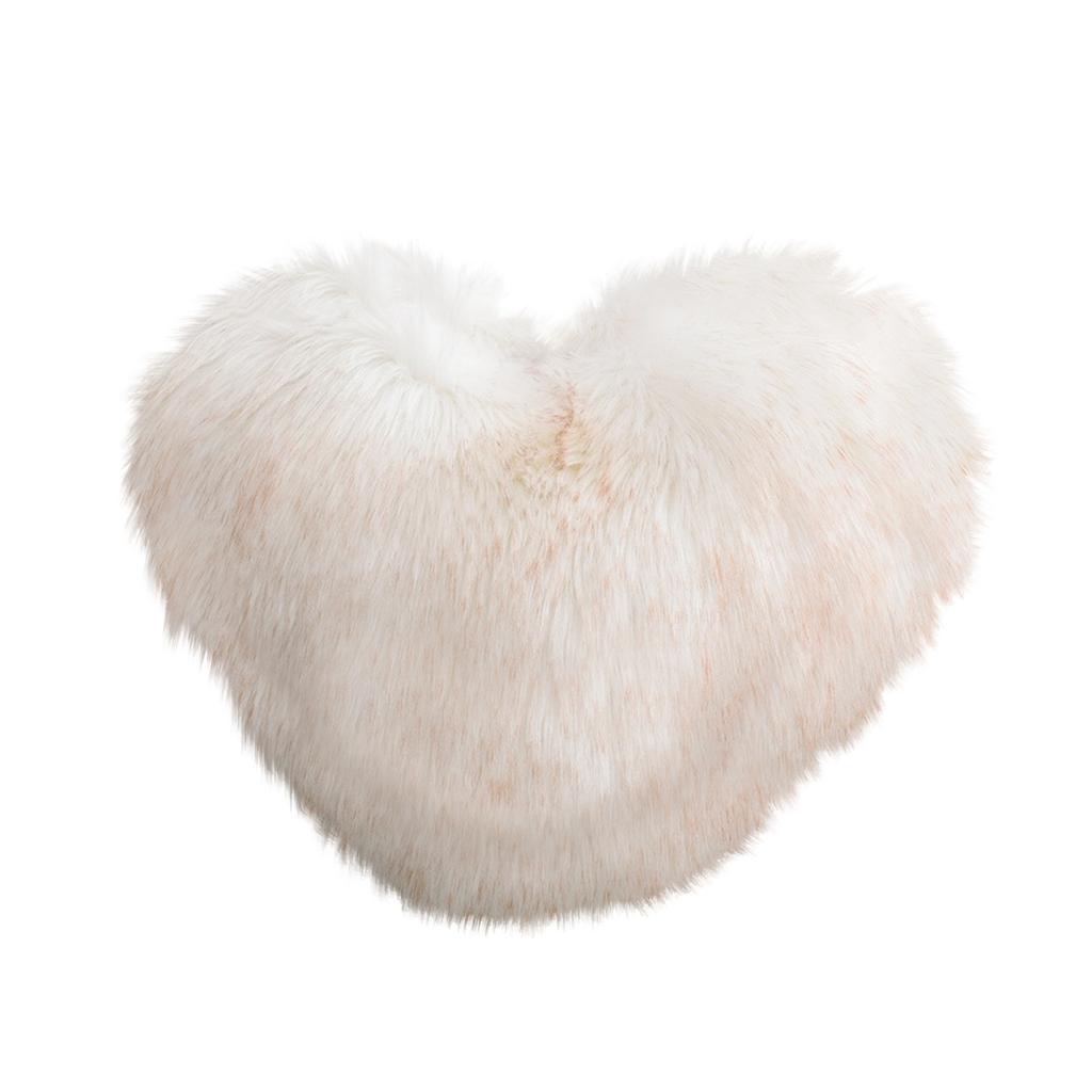Creative Heart-Shaped Plush Throw Pillow/Cushion/Backrest With Insert/Sofa Lumbar Support