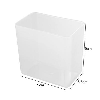 Transparent Wall Mount Pen Pencil Holder Multifunction Pen Stand Pencil Storage Box Large Capacity Self-adhesive