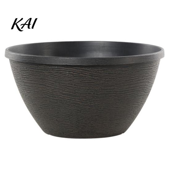 Outdoor Garden Planter Resin Flower Planters, Vintage Plant Pot with Drainage Hole & Saucer, Lightweight Saucer Tray for Indoor Outdoor, Retro