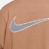 Nike Sweatshirts Women's Ancient Brown/White Stand Collar Moderate Other DD5032-256