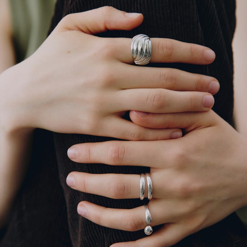 VINTAGE HOLLYWOOD Cozy Wave Ring_VH2579RI001M