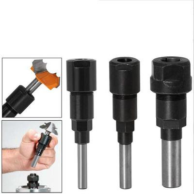 Router Collet Extension Engraving Machine Extension Rod 1/4" 8mm 12mm 1/2"Shank Bit