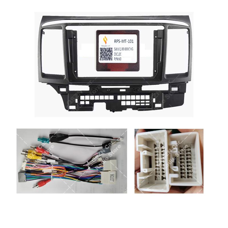 9 Inch Car Radio Frame Fascia For Mitsubishi Lancer Fortis 2007+ Proton Inspira 2010+ Auto Stereo Panel Dashboard Mount Kit