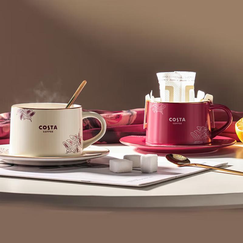 COSTA Two-Tone Ceramic Coffee Cup Set