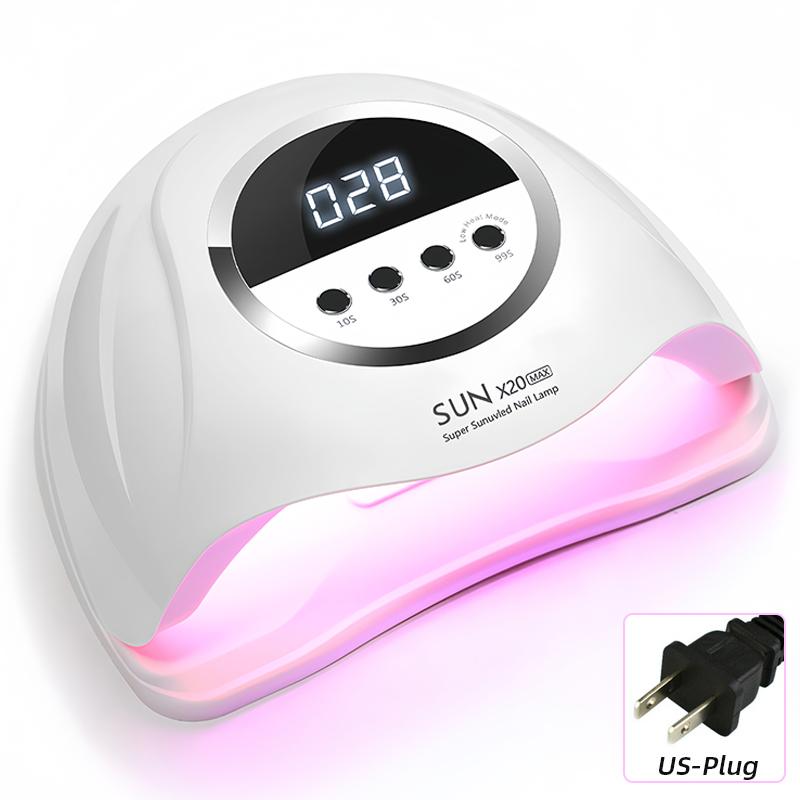 320W UV LED Lampa na nehty 72 LED diod Lampa na sušení gel laku s automatickým snímáním 4 časovače Profesionální sušička nehtů Nástroje pro manikúrní salon