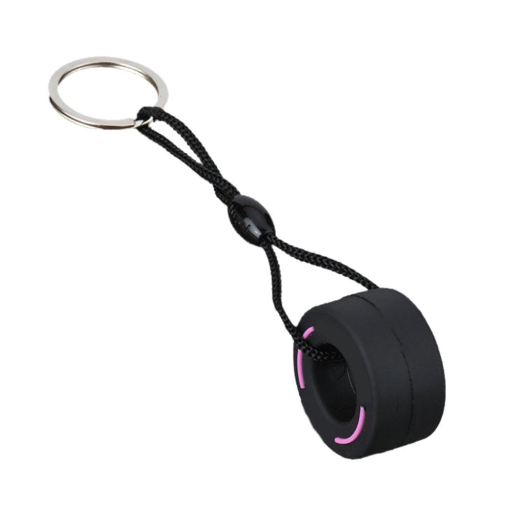Mini Tire Keychain Car Key Accessories Pvc Soft Rubber Creative Key Chain Charm Men's Gadgets Gifts For Friends Car Lovers