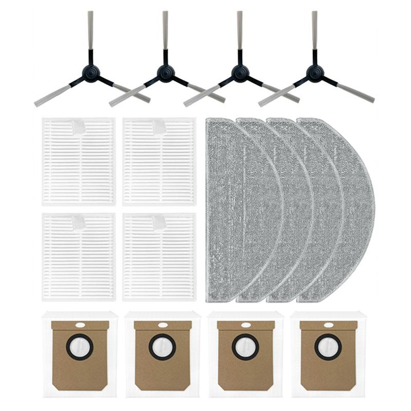 

A65T-For Roidmi Eve CC/SDJ12RM Robot Vacuum Replacement Accessories Side Brush Hepa Filter Mop Cloth Dust Bag