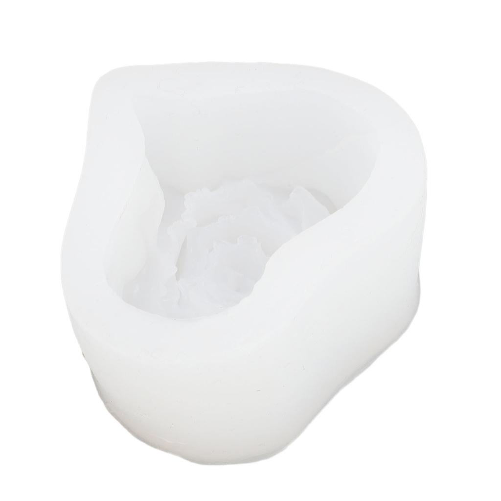 Silicone Candle Shaper 3D Heart Rose Flower Crafting Tool for Making Resin Soap Crafts Cake Decoration