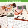 2026 Wall Calendar With Abstract Design, Jan 2026 - Feb 2027 Great Organizer For Anniversaries Appointments, Ideal For Home Or Classroom