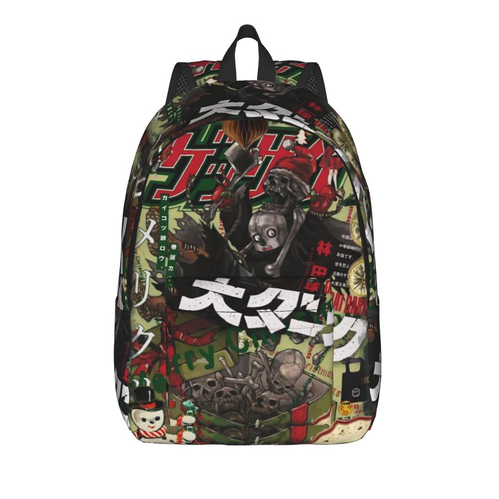 Dorohedoro Anime Casual Backpack Outdoor High School Hiking Travel Daypack for Men Women Laptop Shoulder Bag