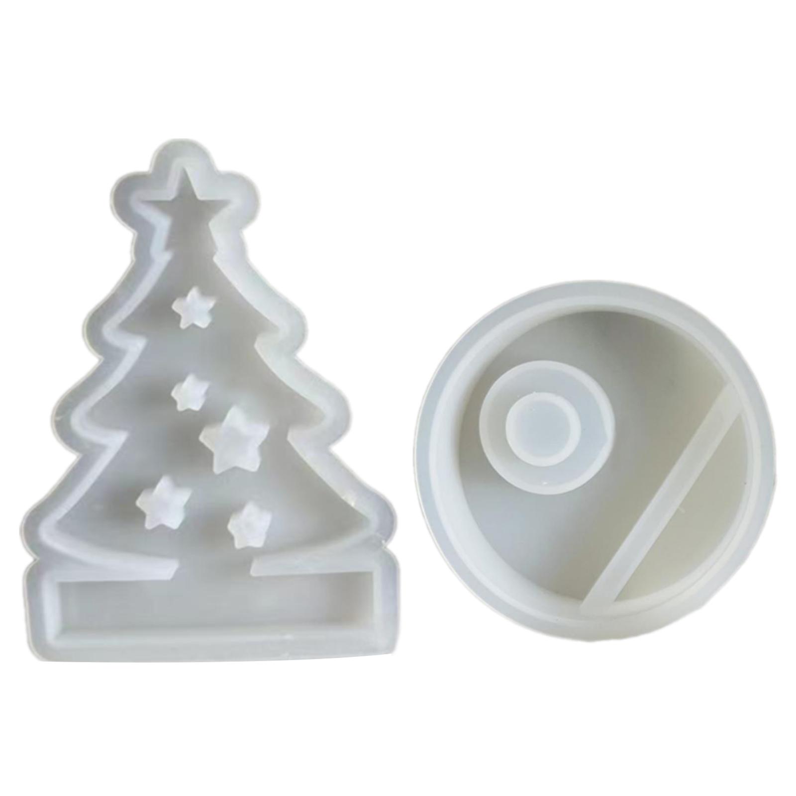 

Рождественские елочные украшения силиконовые формы настраиваемые формы для подсвечников на елку формы для поделок для домашнего декора B