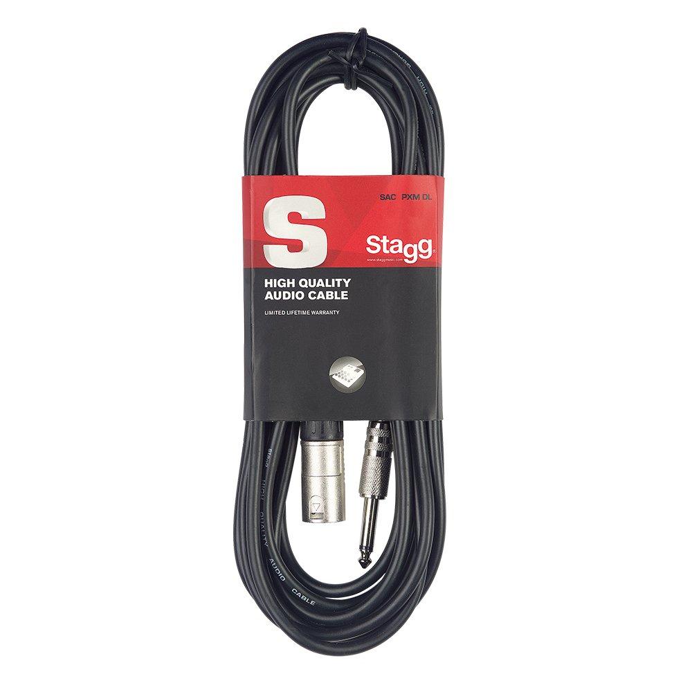 

Stagg SAC3PXM DL Deluxe XLR Jack 3m Noir Câble d instrument mâle à