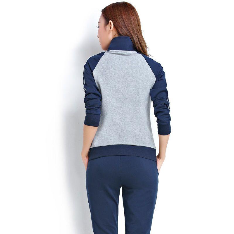 Premium Women Sportswear Set Spring Autumn Casual Running Outfit Korean Style Loose Fit Two Piece Fashionable