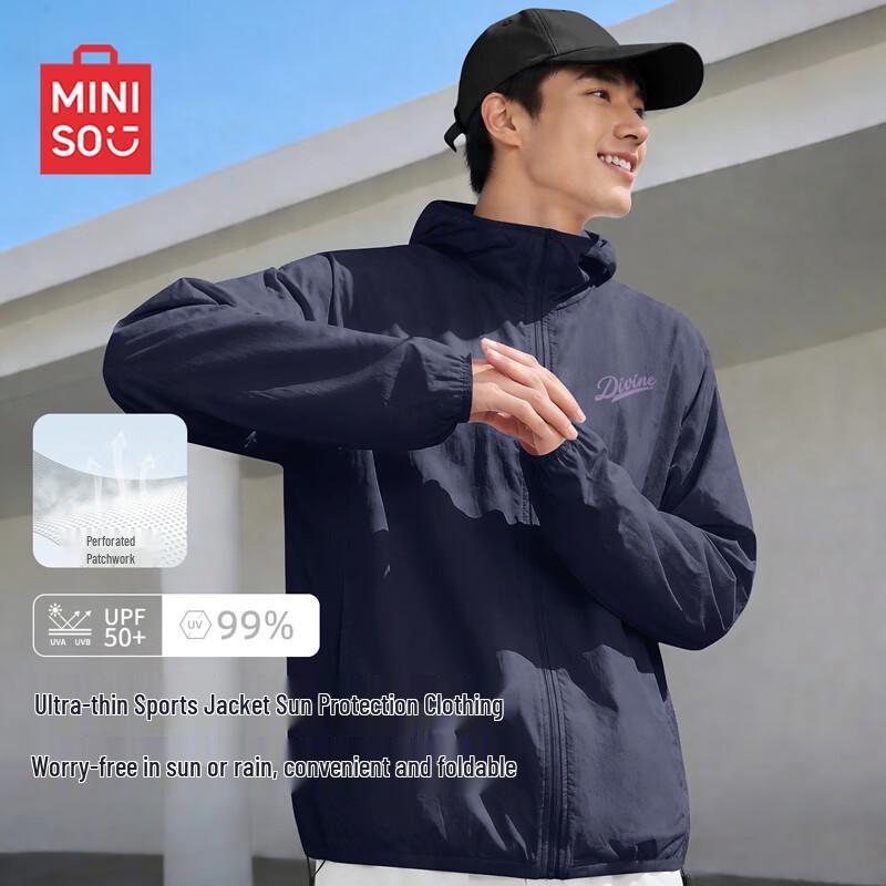 MINISO Men's UV Protection Quick-Dry Cooling Sun Hoodie