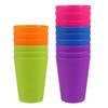 Frcolor Plastic Cups, Colored Cups, Pack of 15, Beverage Cups, Portable, Stylish, for Parties, Tasting, Mixed Colors (101-200ml)