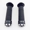 Universal Aluminum CNC Motorcycle 7/8" 22mm Handlebar Grips Rubber Gel Hand Grips with Bar End