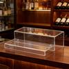 2 Tiers Wine Rack Craft Of Sturdy Acrylic Materials For Kitchen Or Offices Use