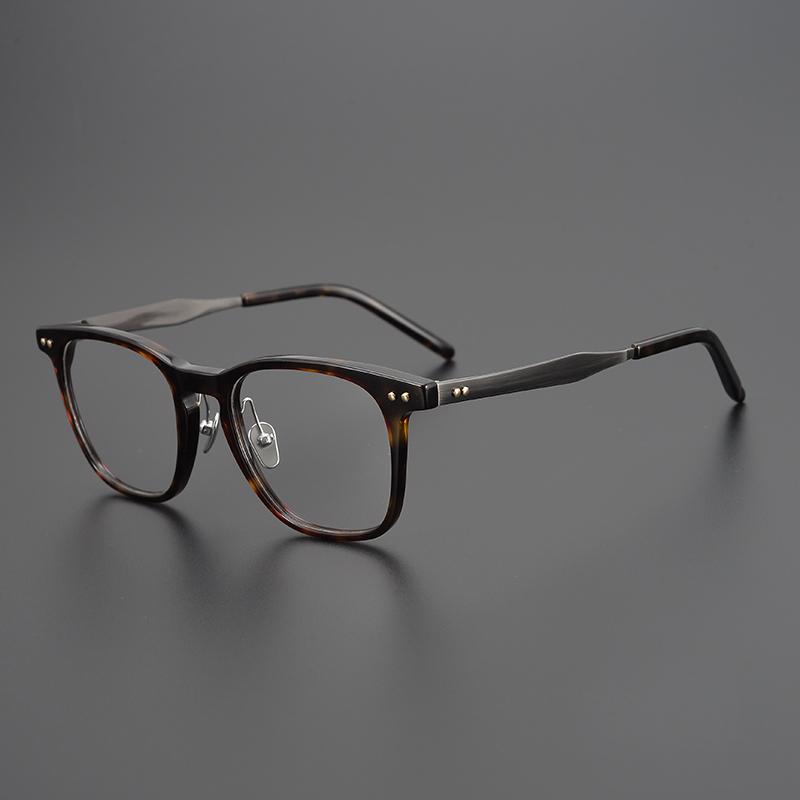 Men Glasses Frame Women High Quality Square Titanium Glasses Frame Anti-blue Light Acetate Eyeglasses Frames