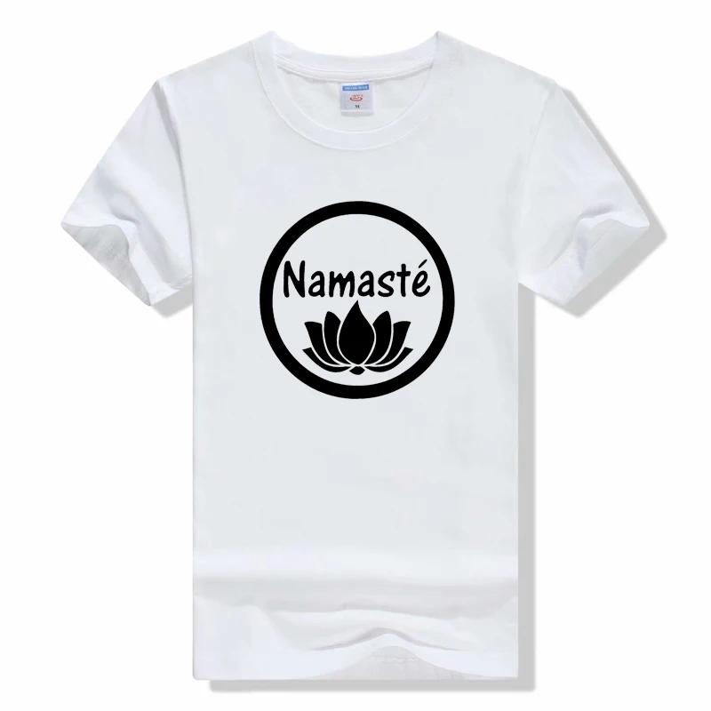 Namaste Print Women T Shirt Short Sleeve O Neck Loose Women Tshirt Ladies Fashion Tee Shirt Fashion Casual Tops T Shirt Unisex