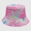 Neutral Summer Tie Dye Printed Fisherman Hat Outdoor Breathable Hat Sunshade