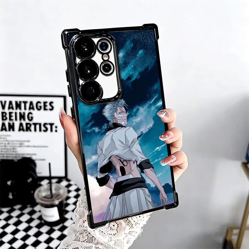 Bleach Grimmjow 6 Plating Phone Case For Samsung Galaxy S24 S25 FE S26 Edge S23 Ultra S22 S21 Plus S20 Anti-Fall Airabag Cover