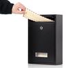 Jssmst Key Key (Jessmat) Mailbox, Wall-Mounted, Lock, Metal, Mail-06 (Black, Lock)
