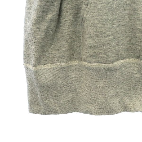 GP embroidery Long sleeve Zip hoodie L gray Men's Used