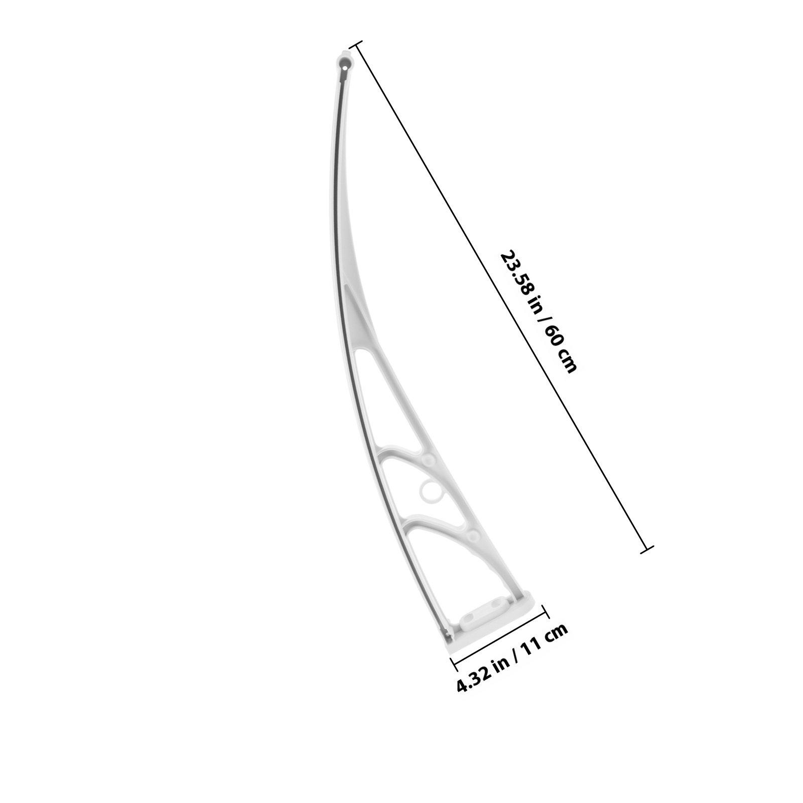 

Reinforced PVC Awning Bracket Outdoor Weather Resistant Easy Install Disassemble Support Window Door Patio Canopy