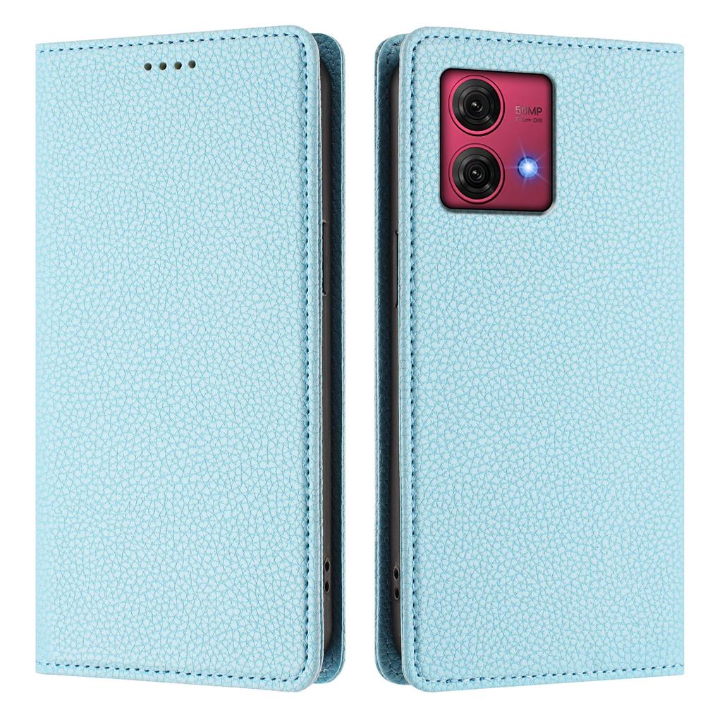 For Motorola Moto G84 5G Wallet Case RFID Blocking Litchi Texture Leather Mobile Cover