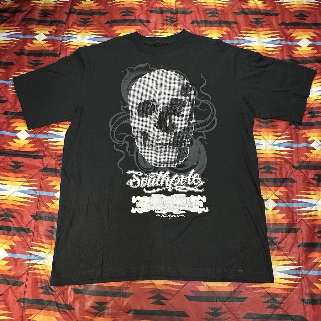 Street Gothic T-shirt Women Men Oversized Y2k High Streetwear Harajuku Crew Neck Cotton Tops Tees New Male Female Clothing