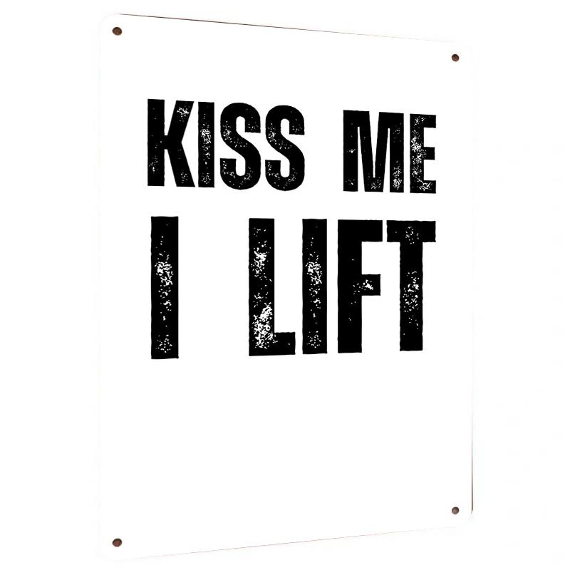 

Custom Fitness Theme Metal Wall Art Creative Home Decor Gym Room Decorative Hanging Gift 7.9x11.8In(20x30cm)