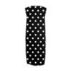 Women's Fashion Casual Sleeveless Round Neck Polka Dot Striped Elegant Temperament Dress