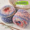 Gradual Change Oil Painting Mohair Wool Circle Yarn Retro Hand-Woven Medium Thick Super Soft Wool Ball