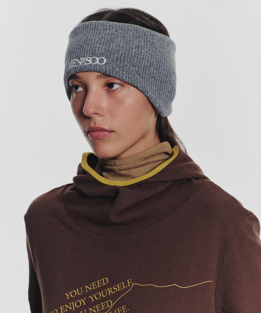 Menasoo Menasoo Reversible Wool Headband_Gray Melange