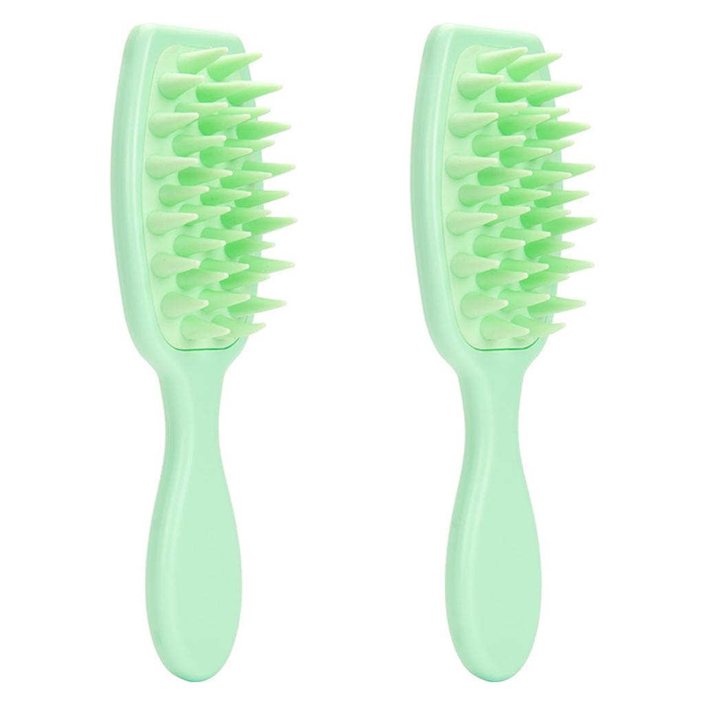 2PCS Handheld Hair Wash Brush Scalp Care Massager Waterproof Design for Deep Cleansing and Stimulating Scalp Refreshment