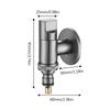 Brass 3-way Filling Angle Valve Wall Mount One Into Two Out Water Toilet Faucet Bidet Sprayer for Bathroom Accessories