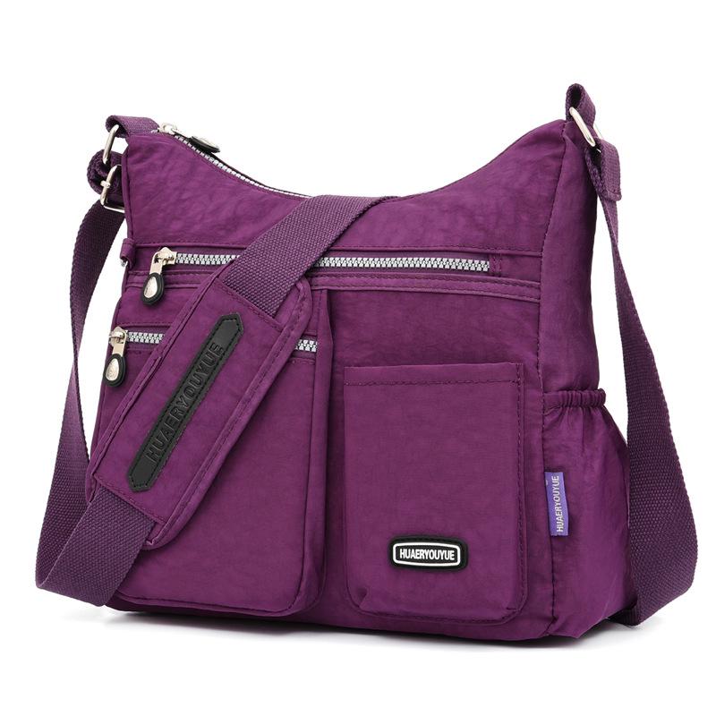 Stylish Water-Repellent Nylon Canvas Crossbody Bag for Women