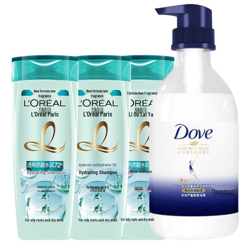 Dove Body Wash & L Oreal Shampoo Bundle