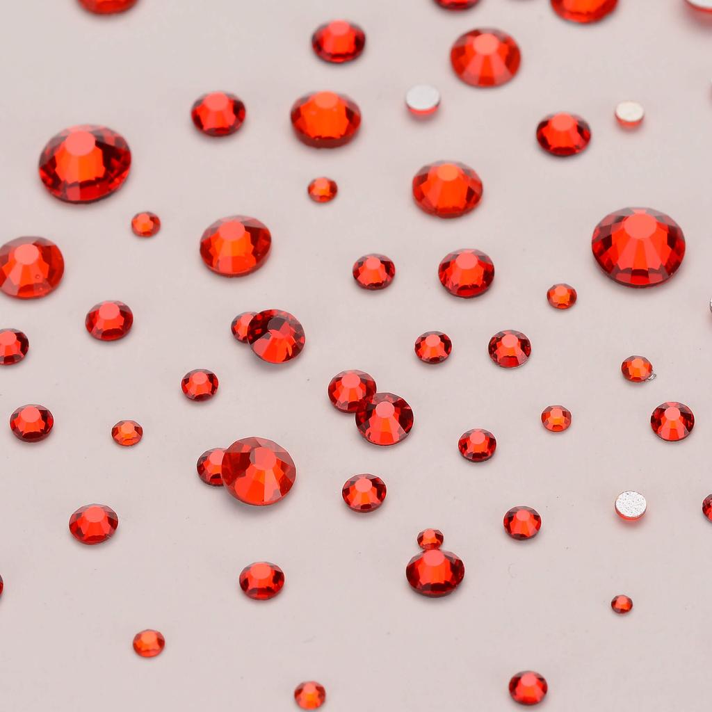 Rhinestones Multi Sizes Colorful Non Hotfix Rhinestone Flat Back Nail Rhinestones for DIY Crafts