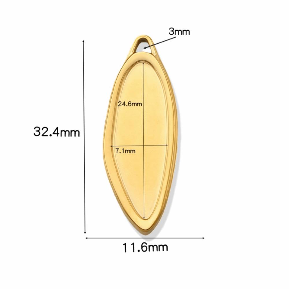 5Pcs Stainless Steel Cabochon Pendant Base Irregular DIY Charm Pendant Trays Heart Shape Blank Cabochon Base