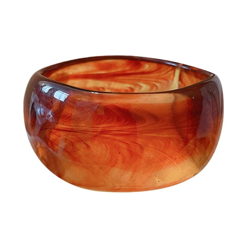 

Acrylic Bangle Bracelets Wide Round Bangle Elegant Jewelry Artistic Fashion Accessory Suitable for Fashion Women Present