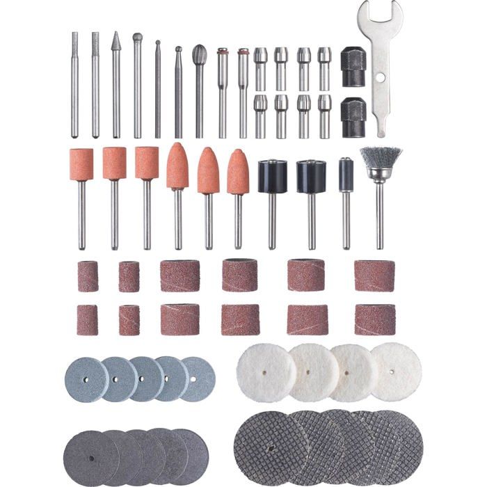 Jeu D'accessoires - Einhell - TC-MG 135 E - 61 Pièces - Meulage - Gravure - Polissage