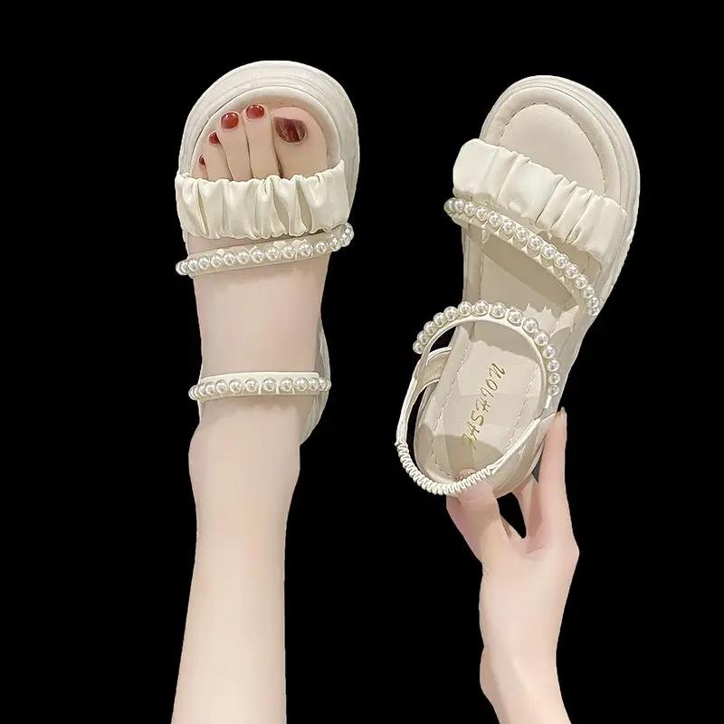 Fashion Roman Style Sabot Woman Shoes Low Price Original Comfort Sandals for Women High Quality Casual Vintage Designer Wholesale Sandal