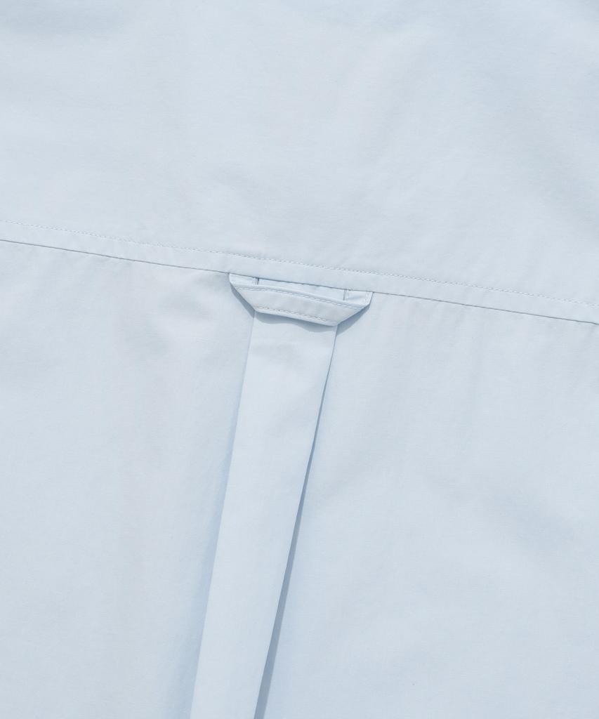 COVERNAT Whale Logo Cotton Half Shirt Light Blue