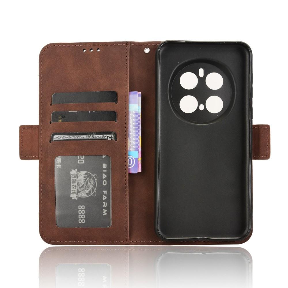 Honor Magic 7 Pro Flip Case, Card Slot, Brown