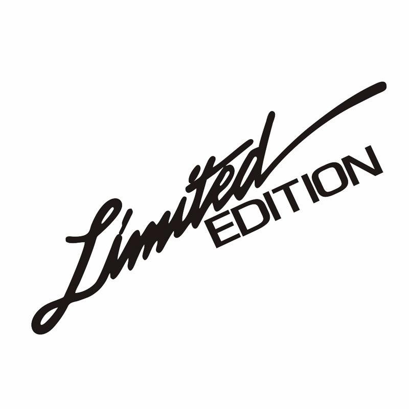 Car LIMITED EDITION Laser Reflective Sticker Electric Motorcycle English Letter Sticker Decorative Sticker