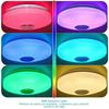 Round LED Music Ceiling Light  30CM 36W Bluetooth-Compatible Smart RGB Colorful Lamp Support Remote/APP Control