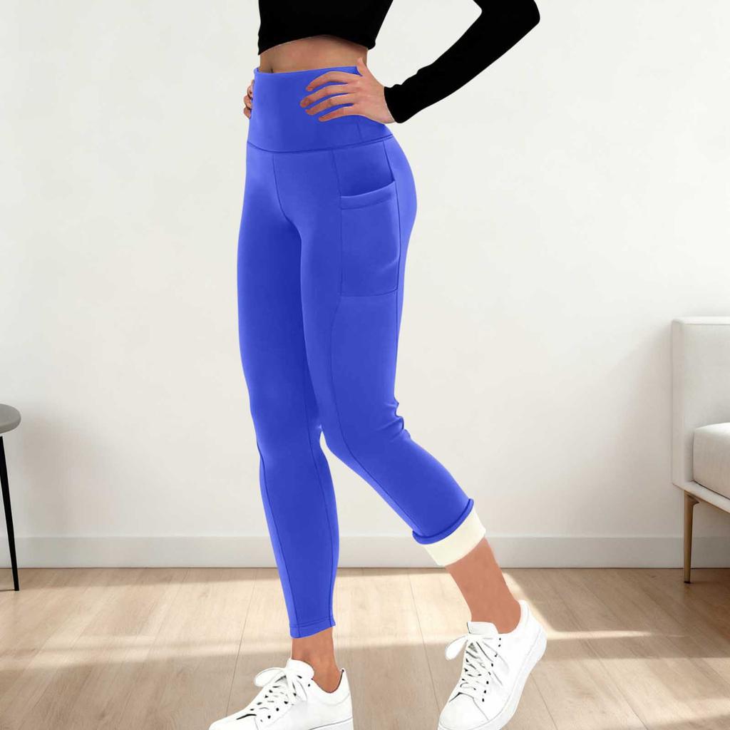 Women's Fashion Yoga Pants Warm Thermal Leggings -Lined High-Waisted Athletic Pants
