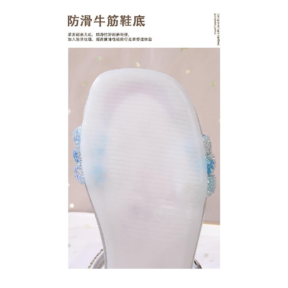 Summer new style sandals for school girls Aisha Crystal Shoes High Heels Fashion Children's Princess Shoes